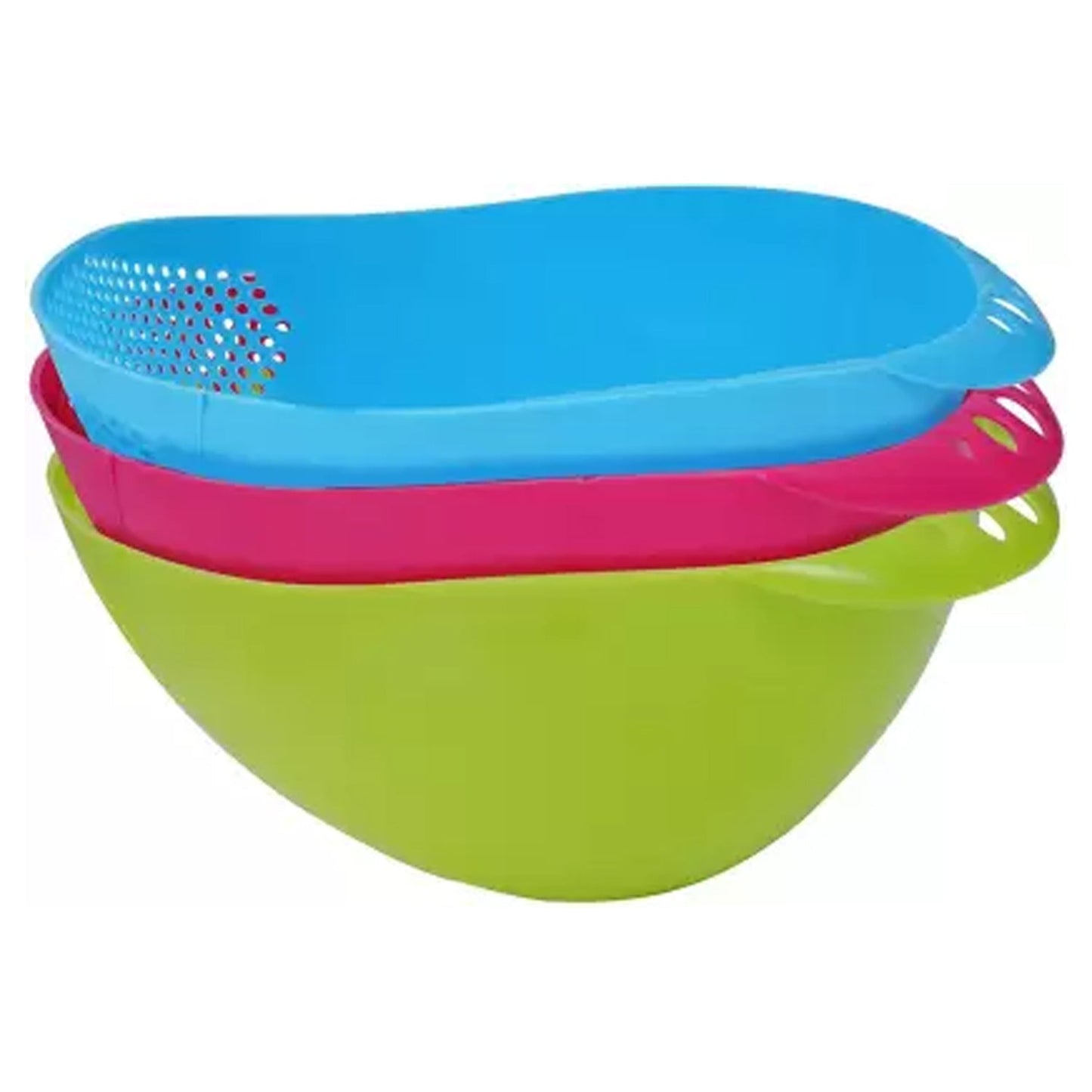 Virgin Rice Bowl Durable Plastic Strainer, Water Strainer | Vegetable & Fruits Washing Bowl - Discount Karo