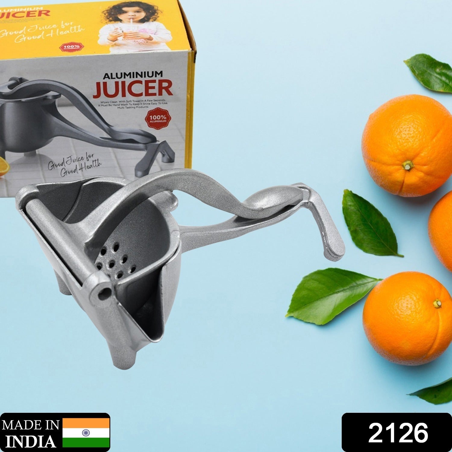 MANUAL ALUMINIUM METAL FRUIT PRESS JUICER - Discount Karo