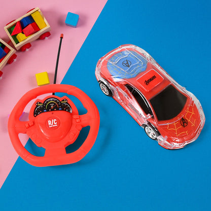 Plastic Remote Control Car, Remote Control Racing car with Two Function Backward and Forward. Handle Design Remote. Best Birthday Gift, Birthday Return Gift with Rechargeable Battery For Car - Discount Karo