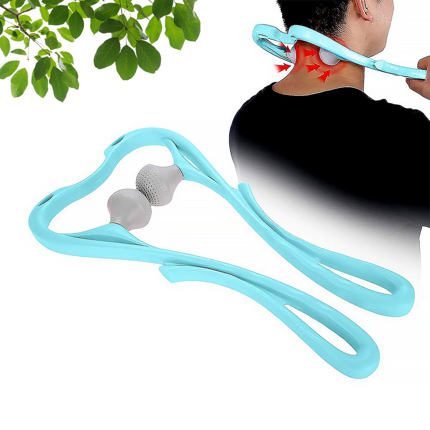 Neck Shoulder Massager, 33×18 cm Portable Relieving the Back for Men Relieving the Waist Women (1 Pc) - Discount Karo