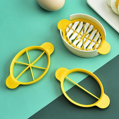 Egg Slicer, 3 in 1 Boiled Egg Slicer, Egg Slicer, Preserved Egg Slicer, Home Restaurant Kitchen Tool (1 Pc) - Discount Karo