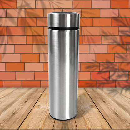 Double Stainless Steel Wall Smart Flask Vacuum Insulated Water Bottle | Perfect for Hot and Cold Drinks | for Campaign Travelling (450ml) - Discount Karo