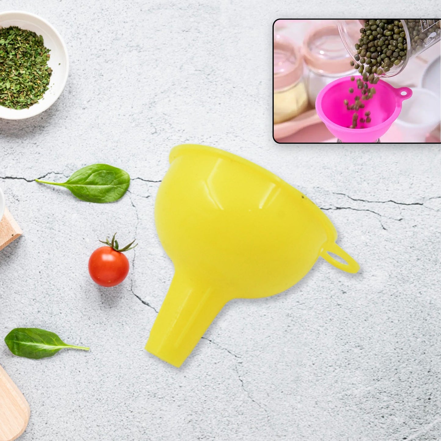 Food-Grade Silicone Funnel: Safe & Easy Transfer for Liquids & Grains (1 Pc) - Discount Karo