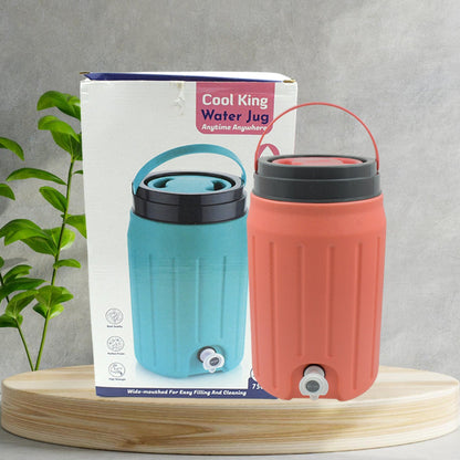 Insulated Water Jug with Tap (12000ml): Leakproof, Travel Cooler - Discount Karo