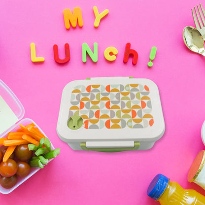 Lunch Box 3 Compartment With Leak Proof Lunch Box & 1 spoon, For School & Office Use - Discount Karo