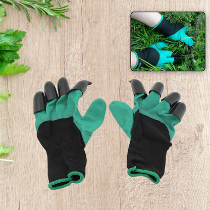 Heavy Duty Garden Gloves with Claws (Washable): 1 Pair (Mix Color) - Discount Karo