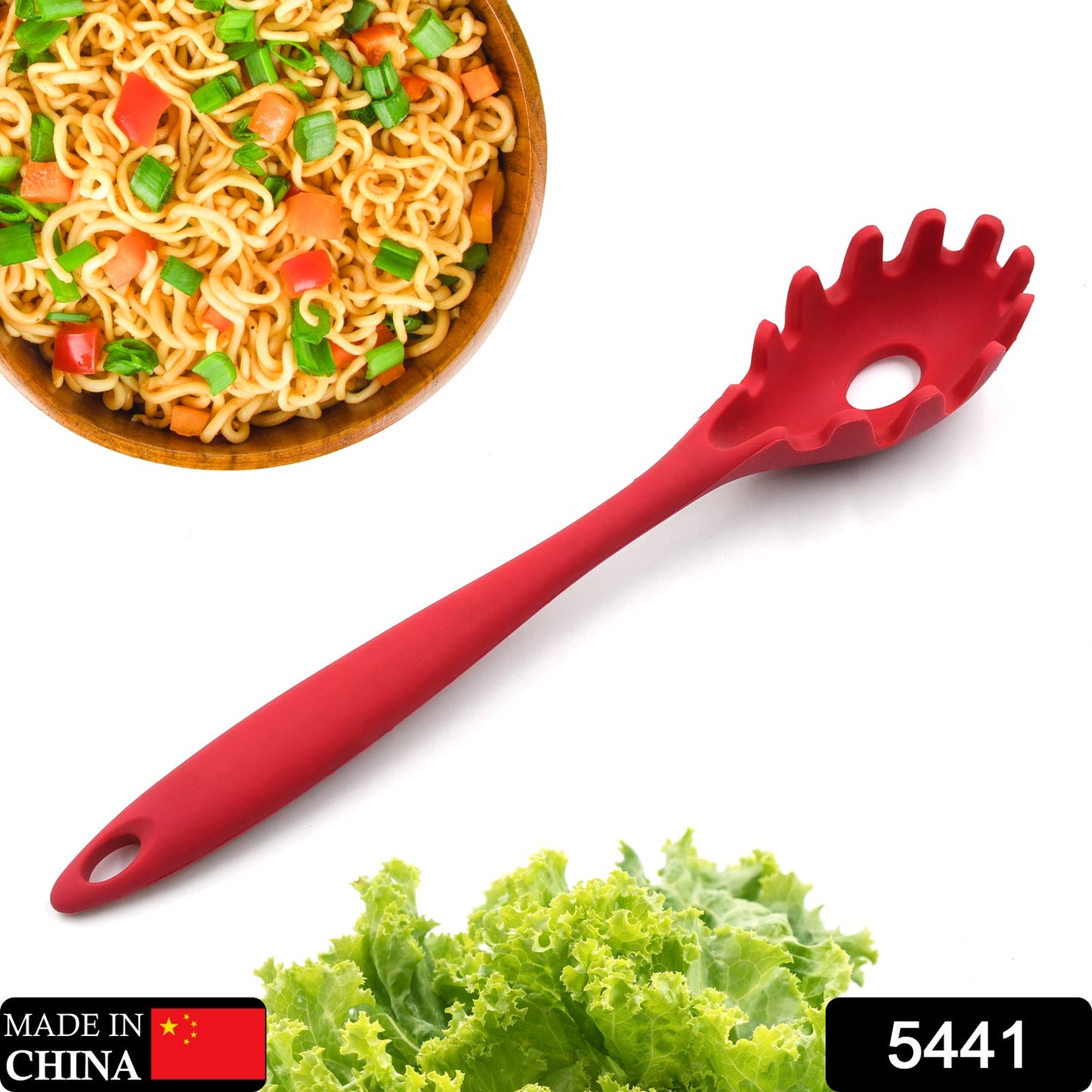 Pasta Fork Silicone Cookware Spaghetti Strainer Server Spoon no Hurt The Pot High Temperature Resistant Nonslip. - Discount Karo