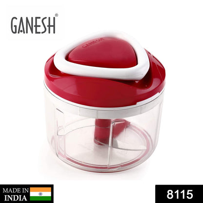 Ganesh Chopper Vegetable Cutter, Red (650 ml) - Discount Karo