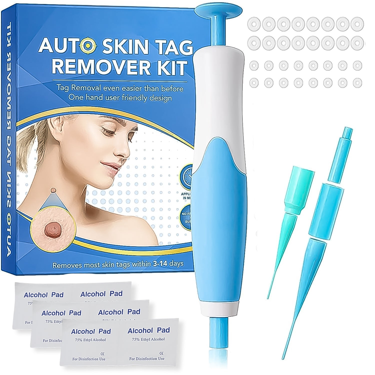 Skin Tag Remover Kit 2 in 1 for Micro to Large (2 mm - 8 mm / 1 Set) - Discount Karo