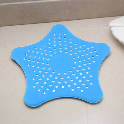 Star Shape Suction Cup Kitchen Bathroom Sink Drain Strainer Hair Stopper Filter, Star Shaped Sink Filter Bathroom Hair Catcher, Drain Strainers Cover Trap Basin (1 Pc) - Discount Karo