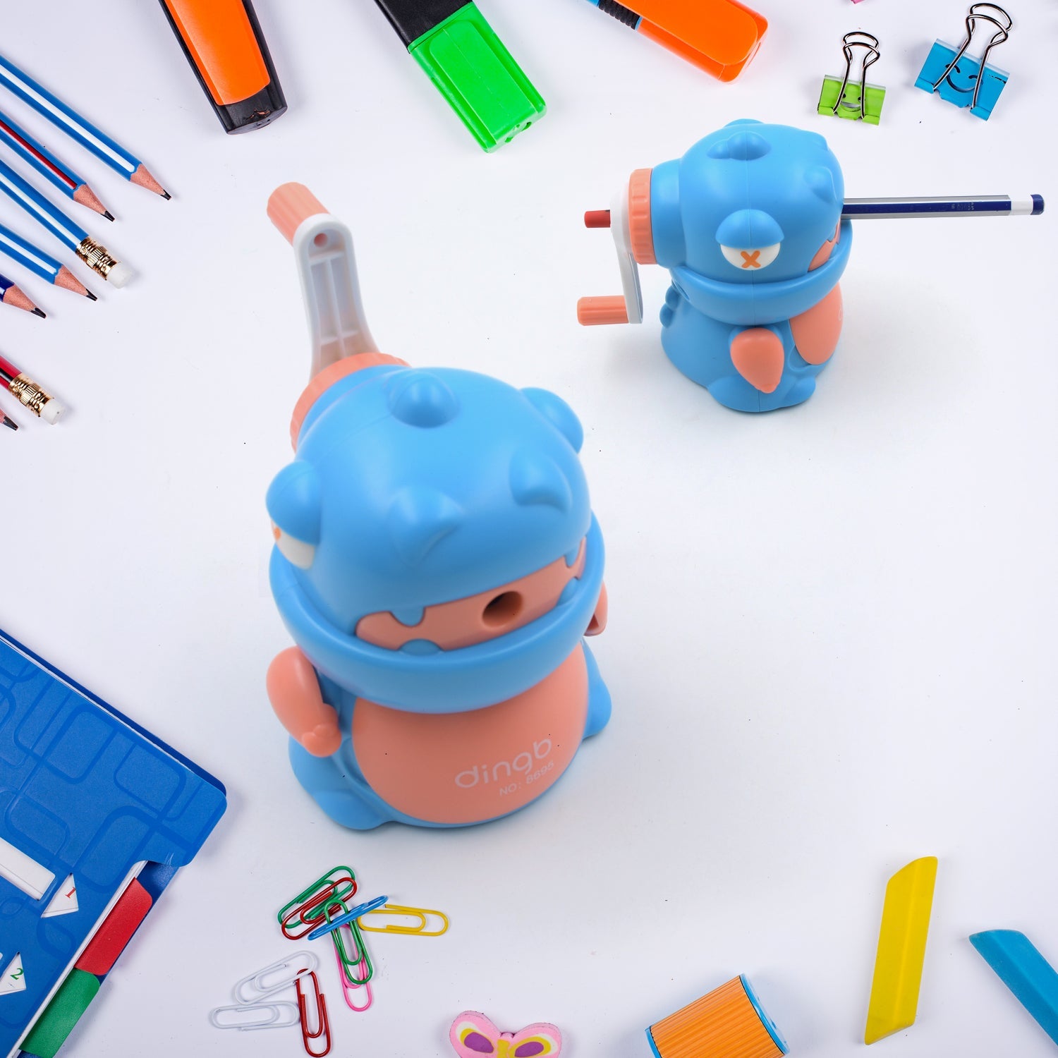 Sharpener for Pencil with Removable Tray Hardiness Steel Cutter, Kids Teddy Shaped Pencil Sharpener Machine, Birthday Return Gift Stationary Gifts - Discount Karo