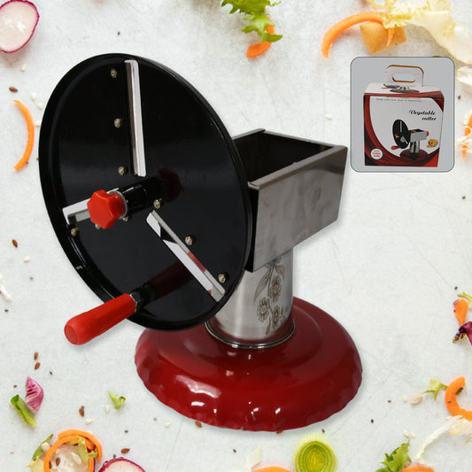 Stainless Steel Chips Maker and Vegetable Slicer for Kitchen Potato Slicer Graters and Chippers. Chips Maker is Suitable for Vegetable Cuttings. Chips Maker Consist Hard Coated Iron Wheel and Stand. - Discount Karo