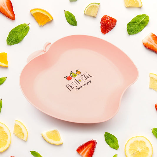 Apple Shape Plate Dish Snacks / Nuts / Desserts Plates for Kids, BPA Free, Children’s Food Plate, Kids Bowl, Serving Platters Food Tray Decorative Serving Trays for Candy Fruits Dessert Fruit Plate, Baby Cartoon Pie Bowl Plate, Tableware (1 Pc) - Discount Karo