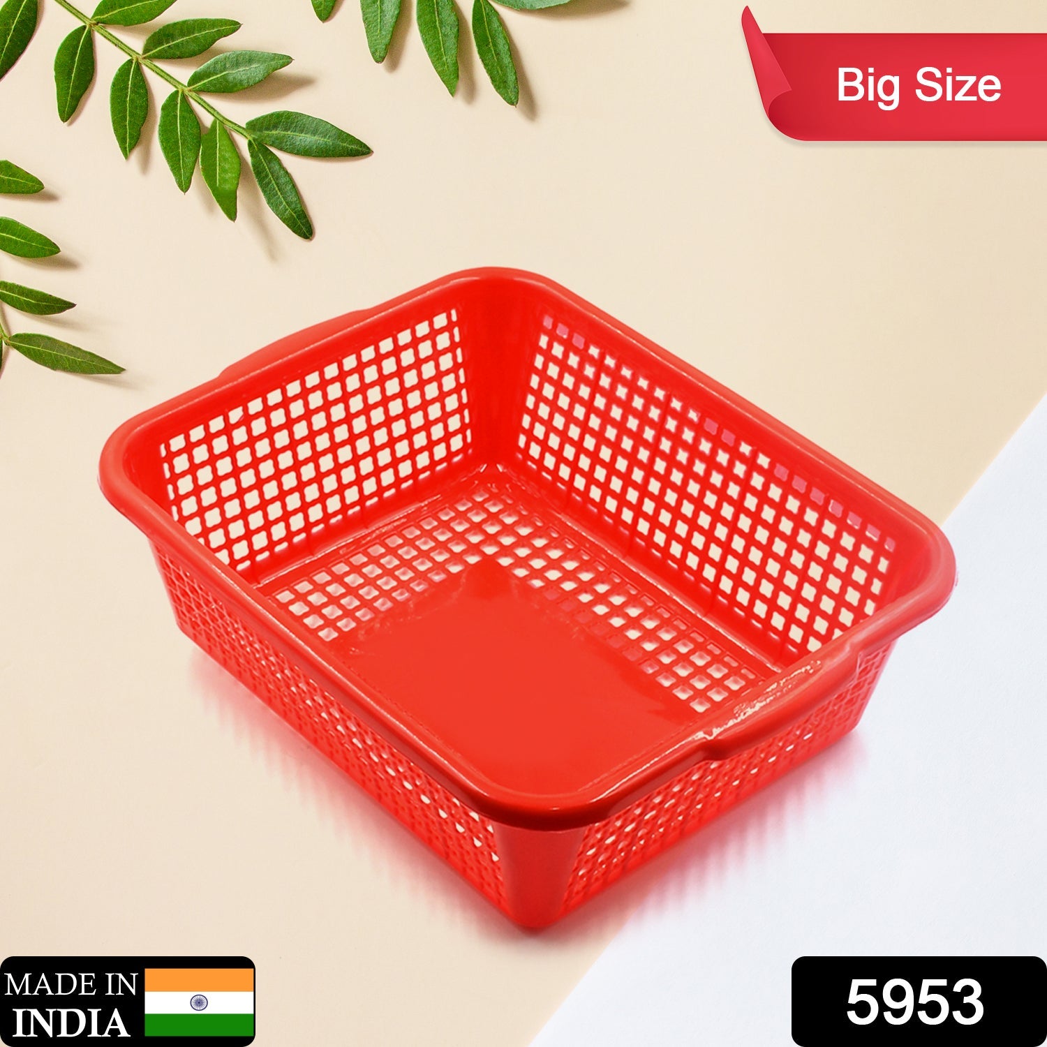 Multipurpose Drain Basket Shelves Fruit and Vegetable Washing Basket Rectangular Plastic Kitchen Sink Water Filter Basket (1Pc) - Discount Karo