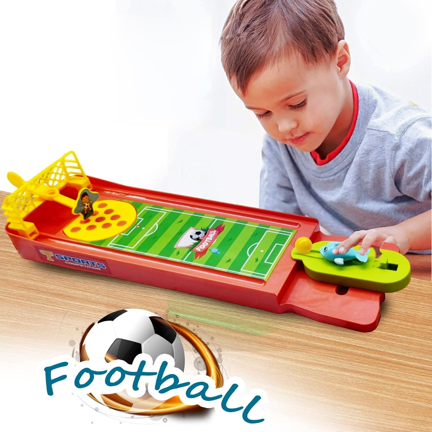 Mini Table Top Finger Football Game for Kids-Desktop Game for Kids & Adults, Fun Indoor Finger Bowling Game for Boys & Girls, Family Board Game - Discount Karo