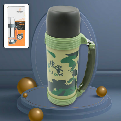 Stainless Steel Insulation Thermos, Vacuum Insulated Water Bottle For Travel, Outdoor Fitness Portable Travel Pot, Camping Coffee, Portable Car, Travel Keep Hot & Cold Large Capacity (800 ML) - Discount Karo