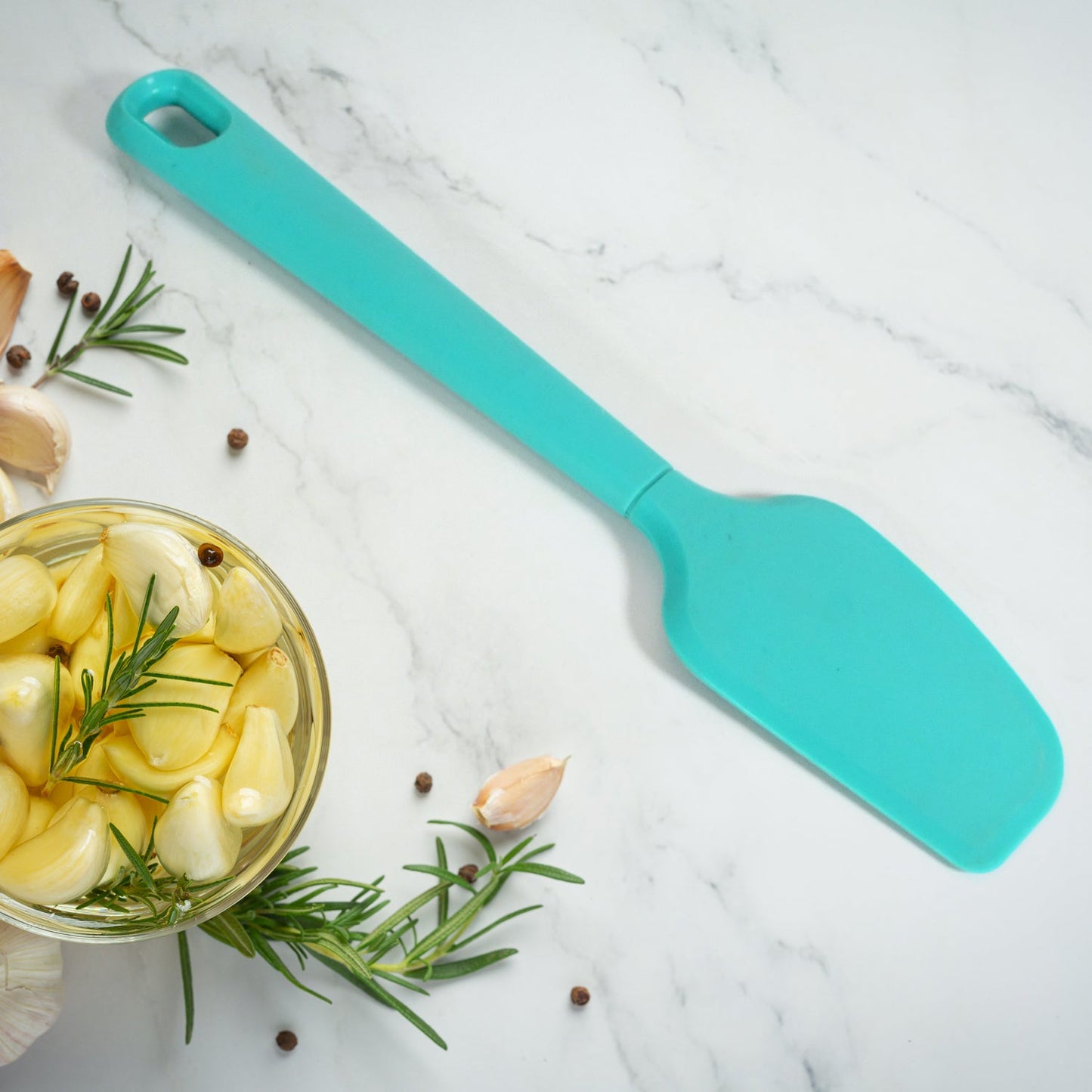 Silicone Jar or Can Spatula: Platinum Spatulas Silicone Heat Resistant, Long Scraper For Jars & Blender - Discount Karo