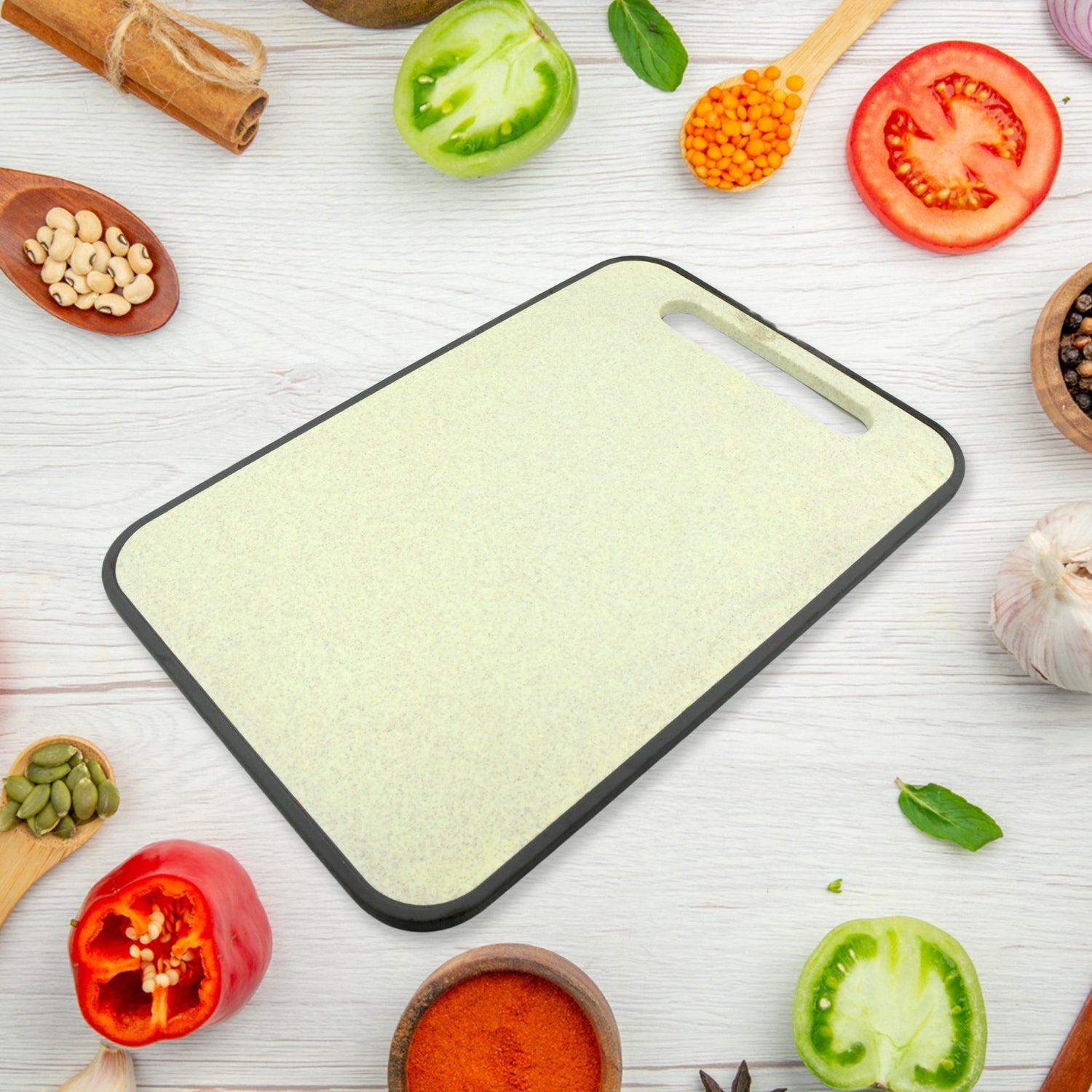 Plastic Chopping Board (Large): 37x25cm, Multipurpose Cutting Board - Discount Karo