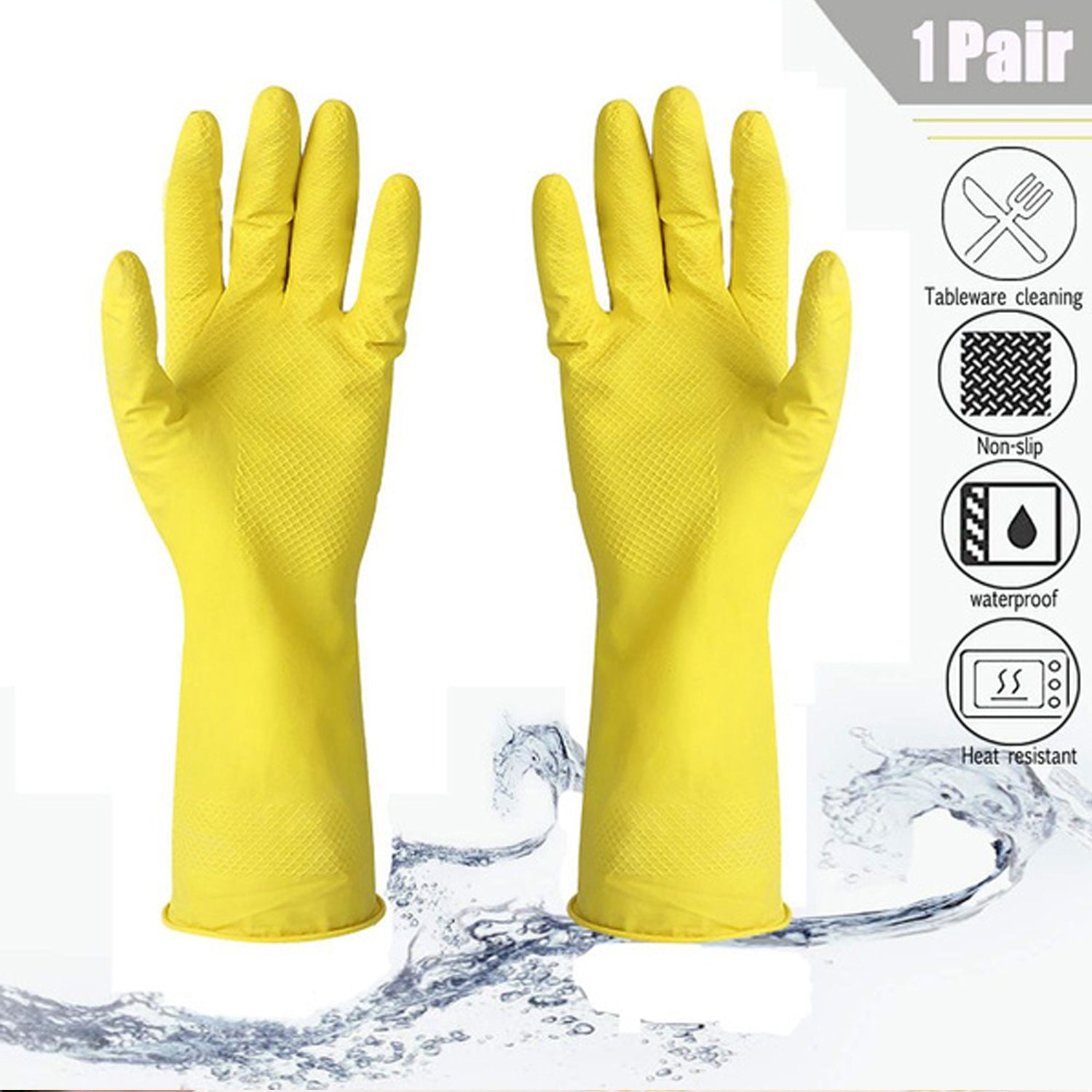 0680 Multipurpose Rubber Reusable Cleaning Gloves 