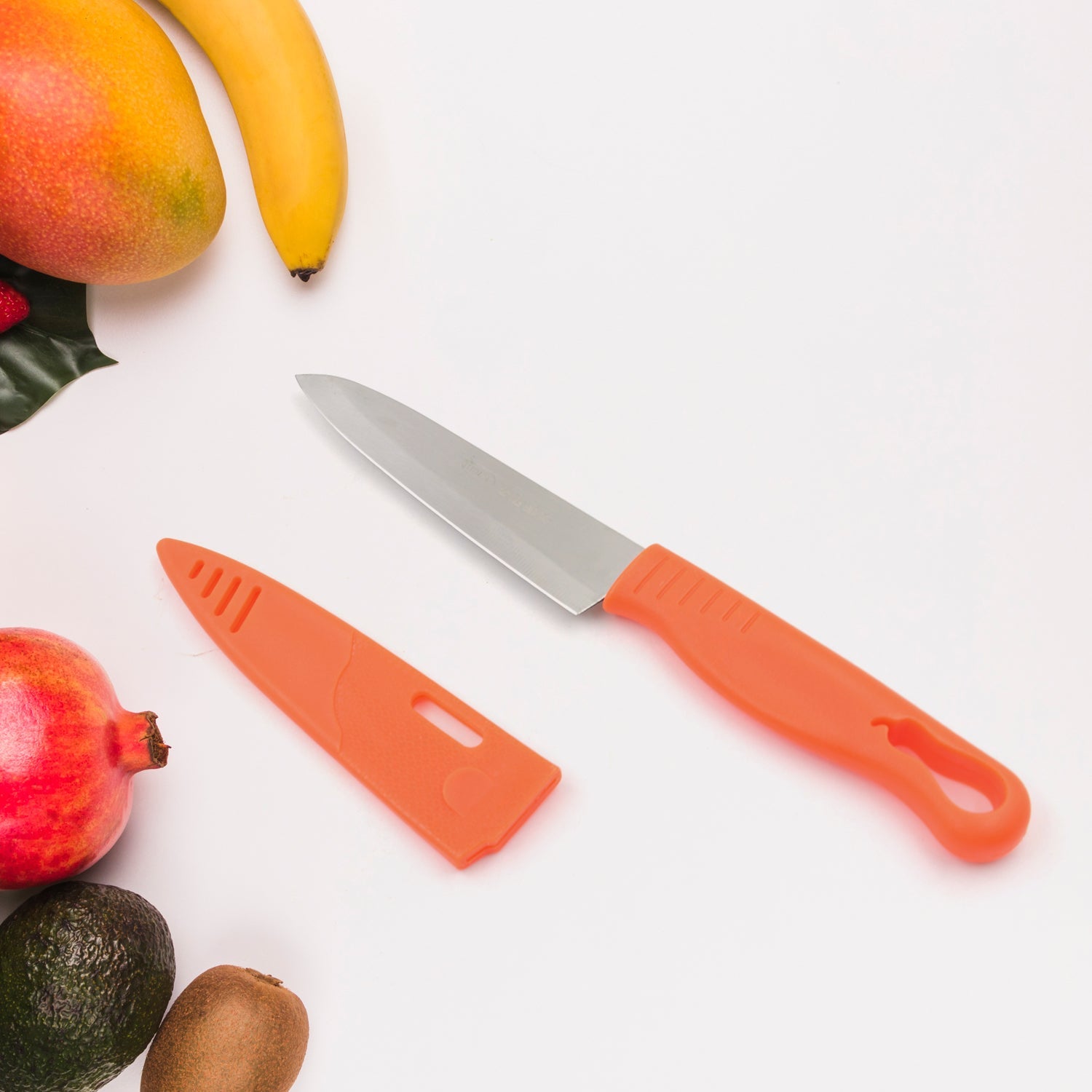 Stainless Steel Knife For Kitchen Use, Knife Set, Knife & Non-Slip Handle With Blade Cover Knife, Fruit, Vegetable,Knife Set (1 Pc) - Discount Karo