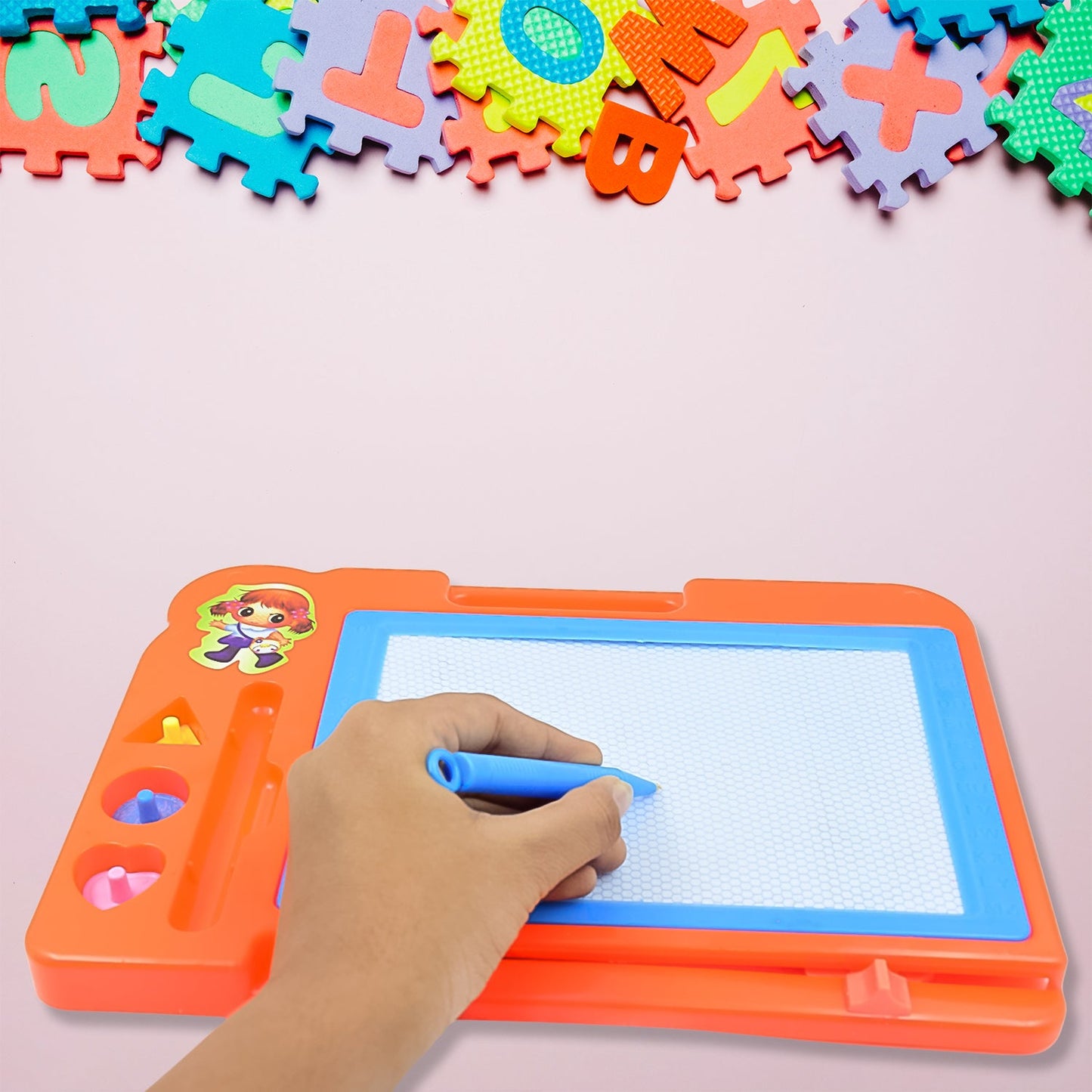 Magnetic Slate Sketch Pad / Board for Kids (1 Pc / 27 × 19 Cm) - Discount Karo