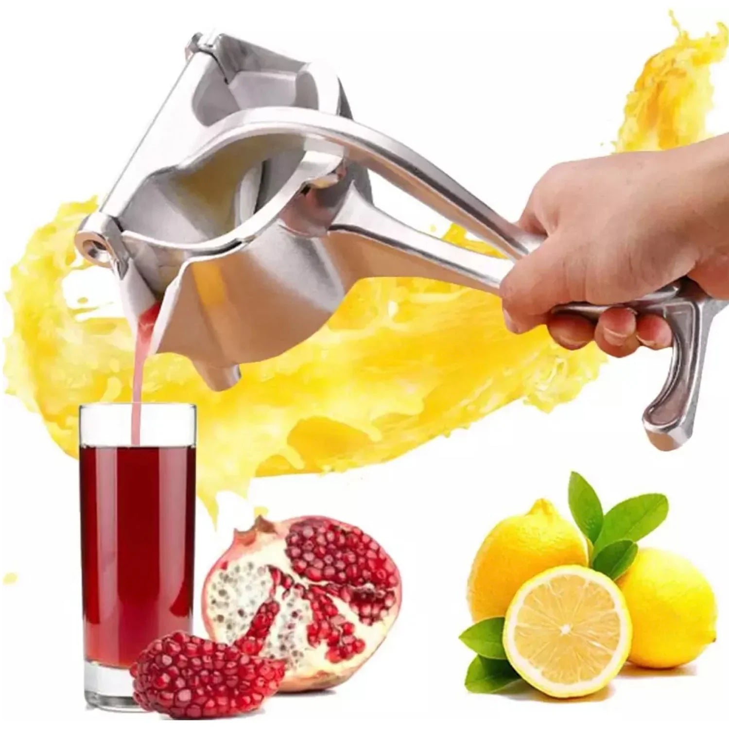 MANUAL ALUMINIUM METAL FRUIT PRESS JUICER - Discount Karo