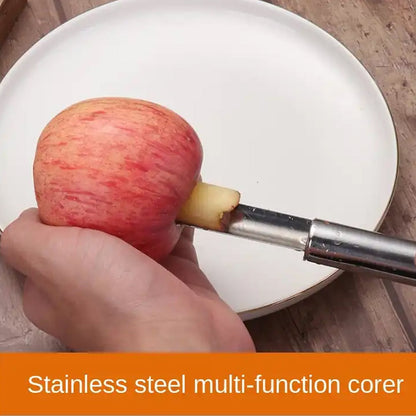 Fruit Core Stainless Steel Set, Core Remover for Apple and Pear, Kitchen Prep Tool Fruit Core Remover Tool with Soft Handle, Apple Corer Stainless Steel, Kitchen Gadget Dishwasher Safe - Discount Karo