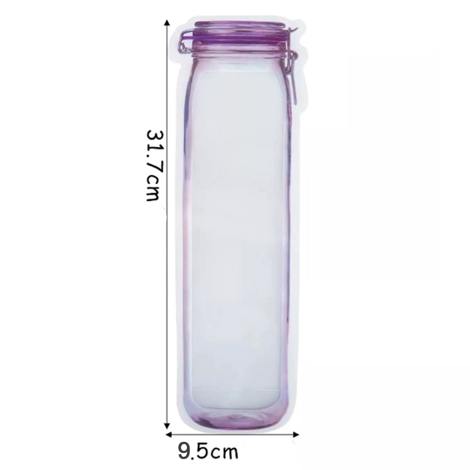 Food Storage Bag Bottles Shape Ziplock Bags Reusable (1 Pc / 500 ML) - Discount Karo