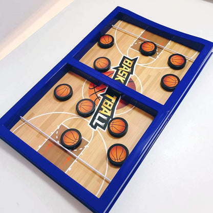 Fast Sling Basketball Puck Game Paced Table Desktop Battle Ice Hockey Game for Adults and Kids Parent-Child Winner Board Games InterDraftToy, Desktop Table Game - Discount Karo