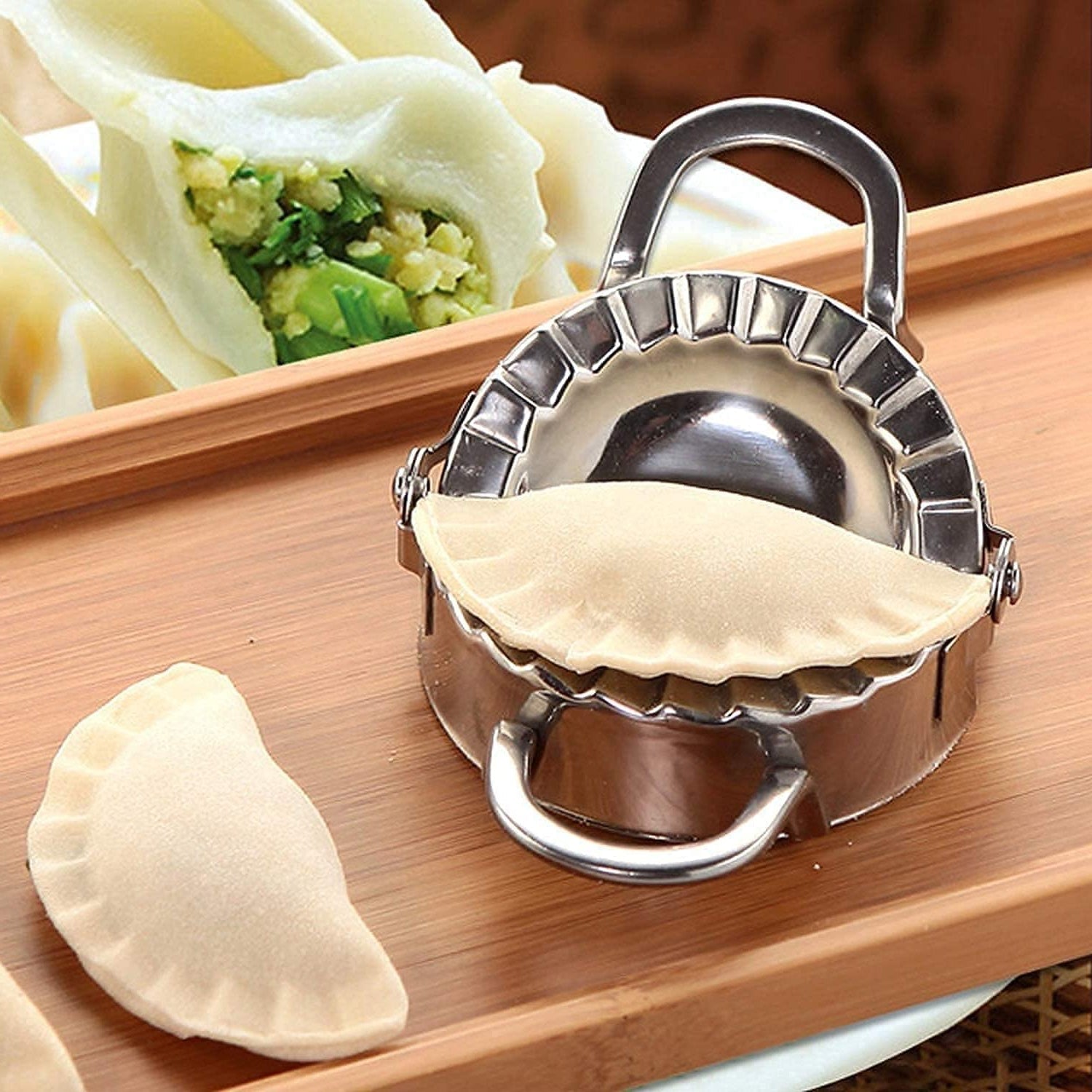 Stainless Steel Dumpling Maker: Easy & Reliable Dumplings Every Time (1 Pc) - Discount Karo