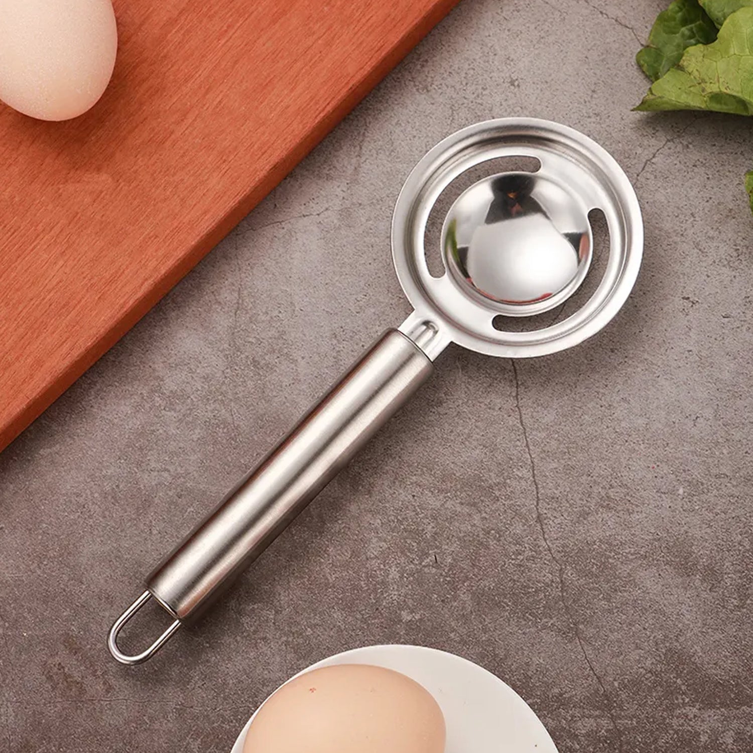 kitchen tools Egg Yolk White Separator Stainless Steel Egg White Separator Tools Eggs Yolk Filter Gadgets Kitchen Gadgets Separating Funnel Spoon Egg Divider Tools - Discount Karo