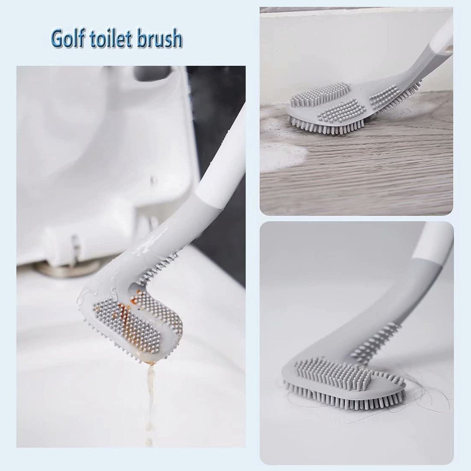 6059 Golf Toilet Cleaner Brush  & Magic Sticker Holder 