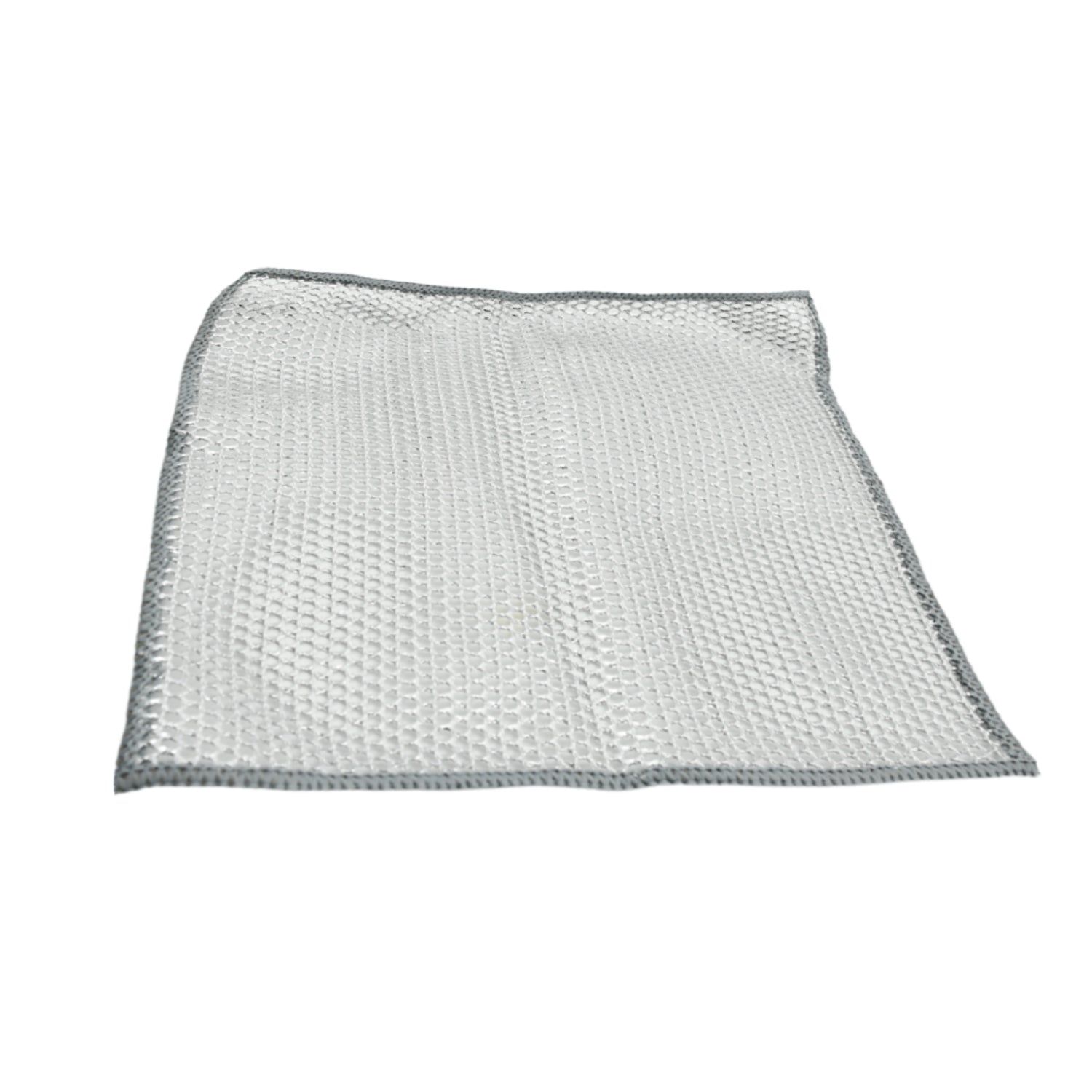 Double-Sided Multipurpose Microfiber Cloths, Stainless Steel Scrubber, Non-Scratch Wire Dishcloth, Durable Kitchen Scrub Cloth (1 Pc / 20 x 20 Cm) - Discount Karo