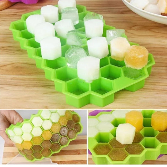 Silicone Ice Cube Trays 32 Cavity Per Ice Tray [Multi color] - Discount Karo