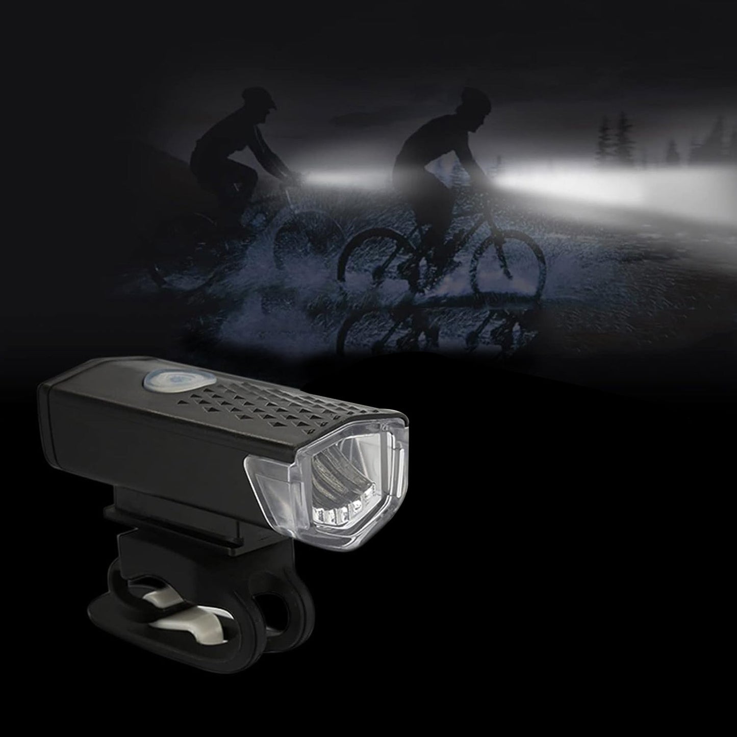 LED Bike Lights Set, USB Rechargeable Bicycle Front and Back Bike Light, Different Modes IPX6 Waterproof Headlight & Rear Light, for Safe Cycling Hiking Road Mountain Commuter Fits All Bicycles - Discount Karo