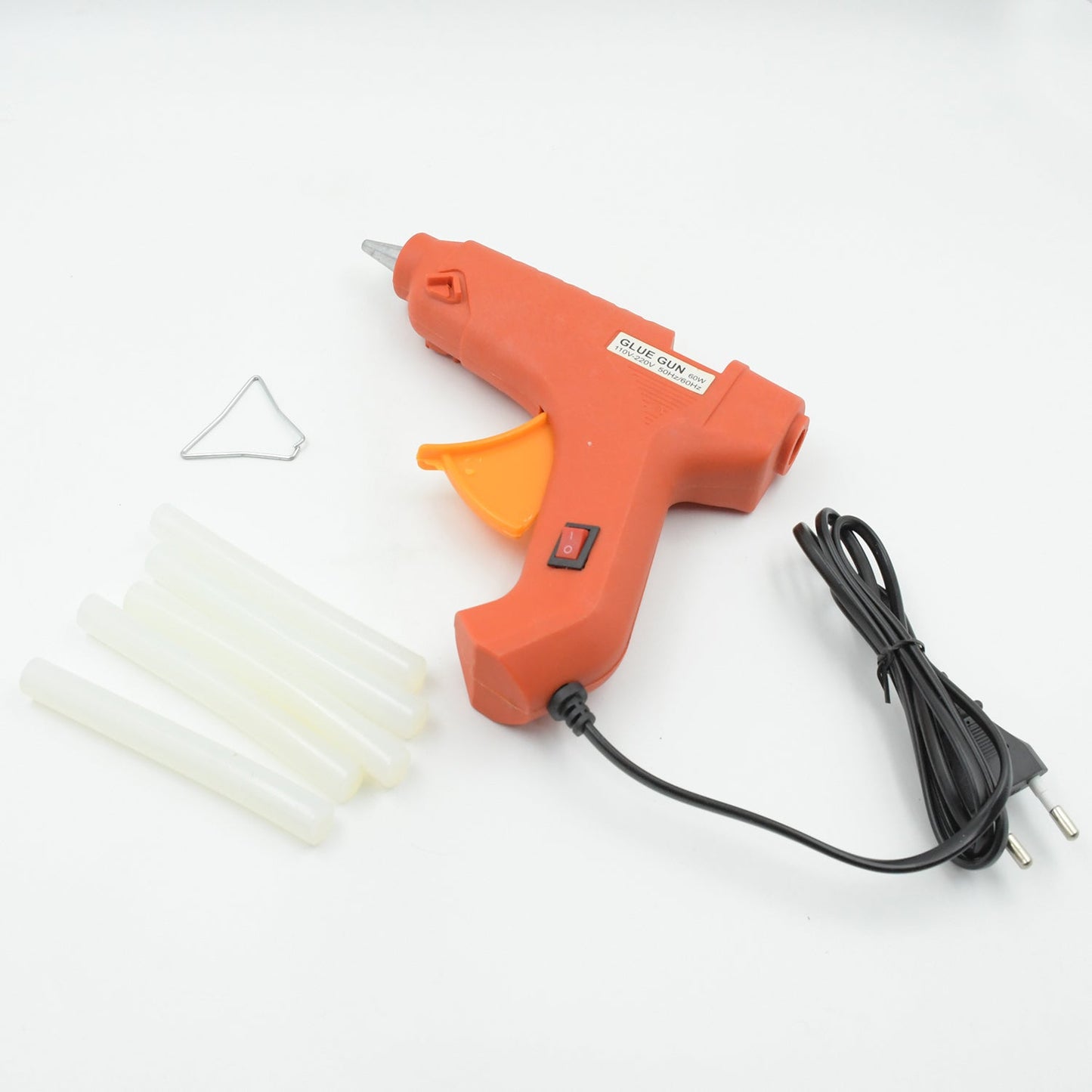 Professional 60 Watt Hot Melt Glue Gun with 5 Glue Sticks & On/Off Switch - Discount Karo