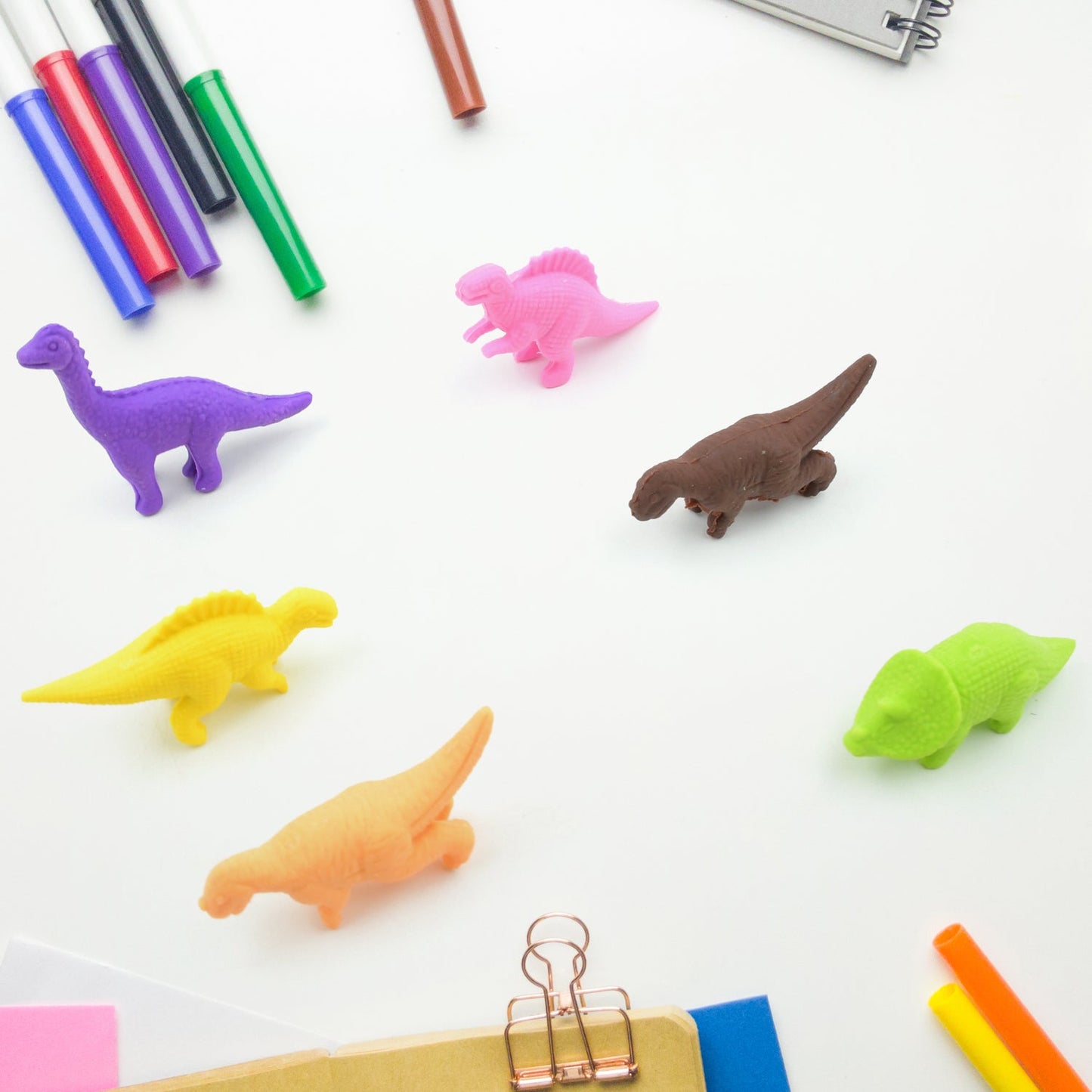 Dinosaur Shaped Erasers Animal Erasers for Kids, Dinosaur Erasers Puzzle 3D Eraser, Mini Eraser Dinosaur Toys, Desk Pets for Students Classroom Prizes Class Rewards Party Favors (6 Pcs Set ) - Discount Karo