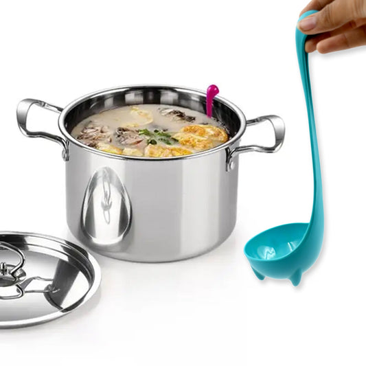 Multifunctional Colander Spoon: Soup Strainer, Long Handle, Kitchen Tool - Discount Karo