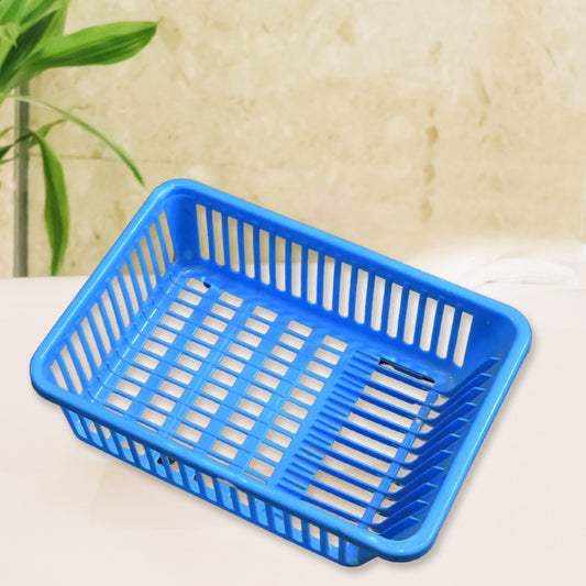 Unbreakable Plastic 3 in 1 Kitchen Sink Drainer Drying Rack (Without Bottom Tray) (MOQ :- 6 Pc) - Discount Karo