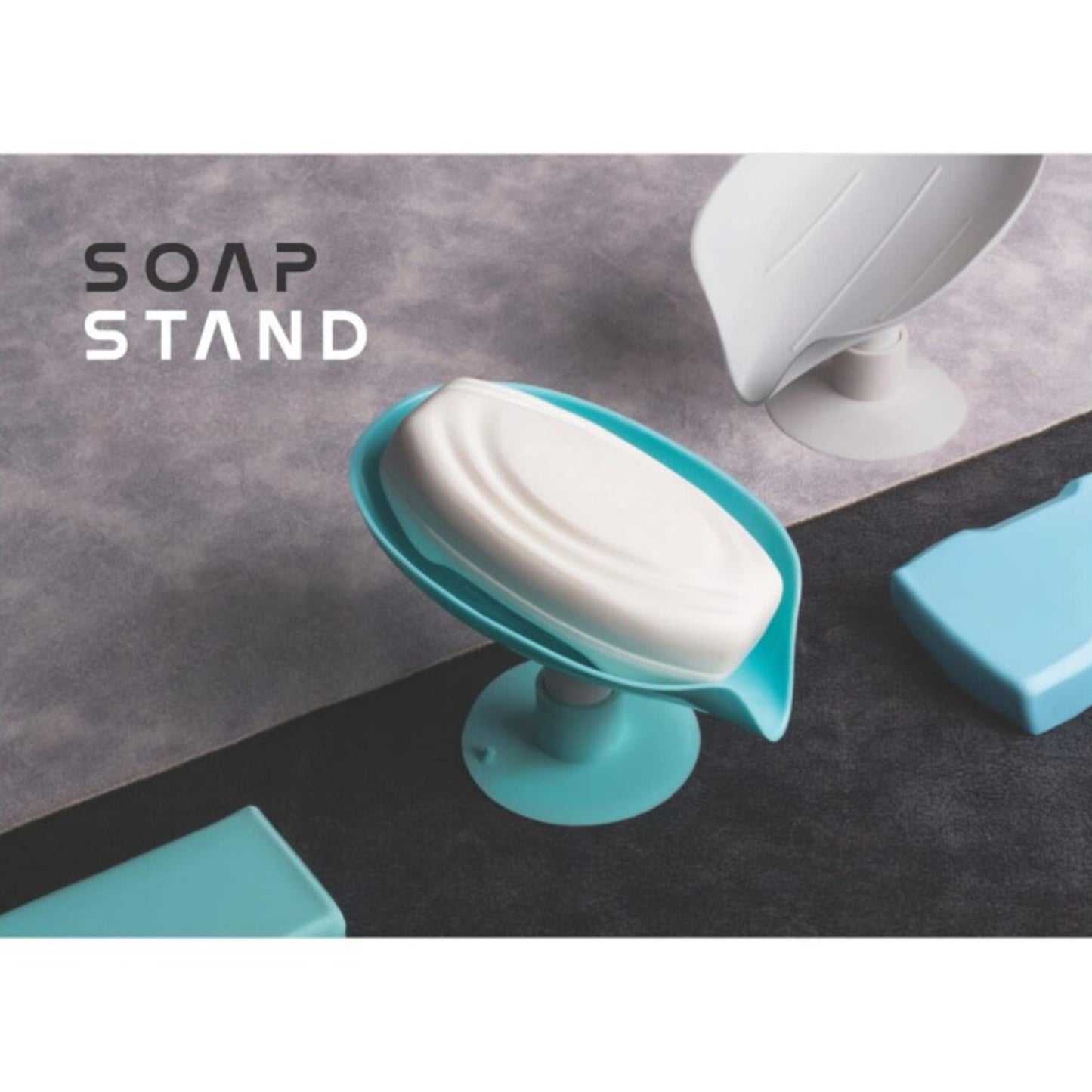 Soap Holder Stand Self Draining Soap Dish Holder Soap Box (1 Pc) - Discount Karo