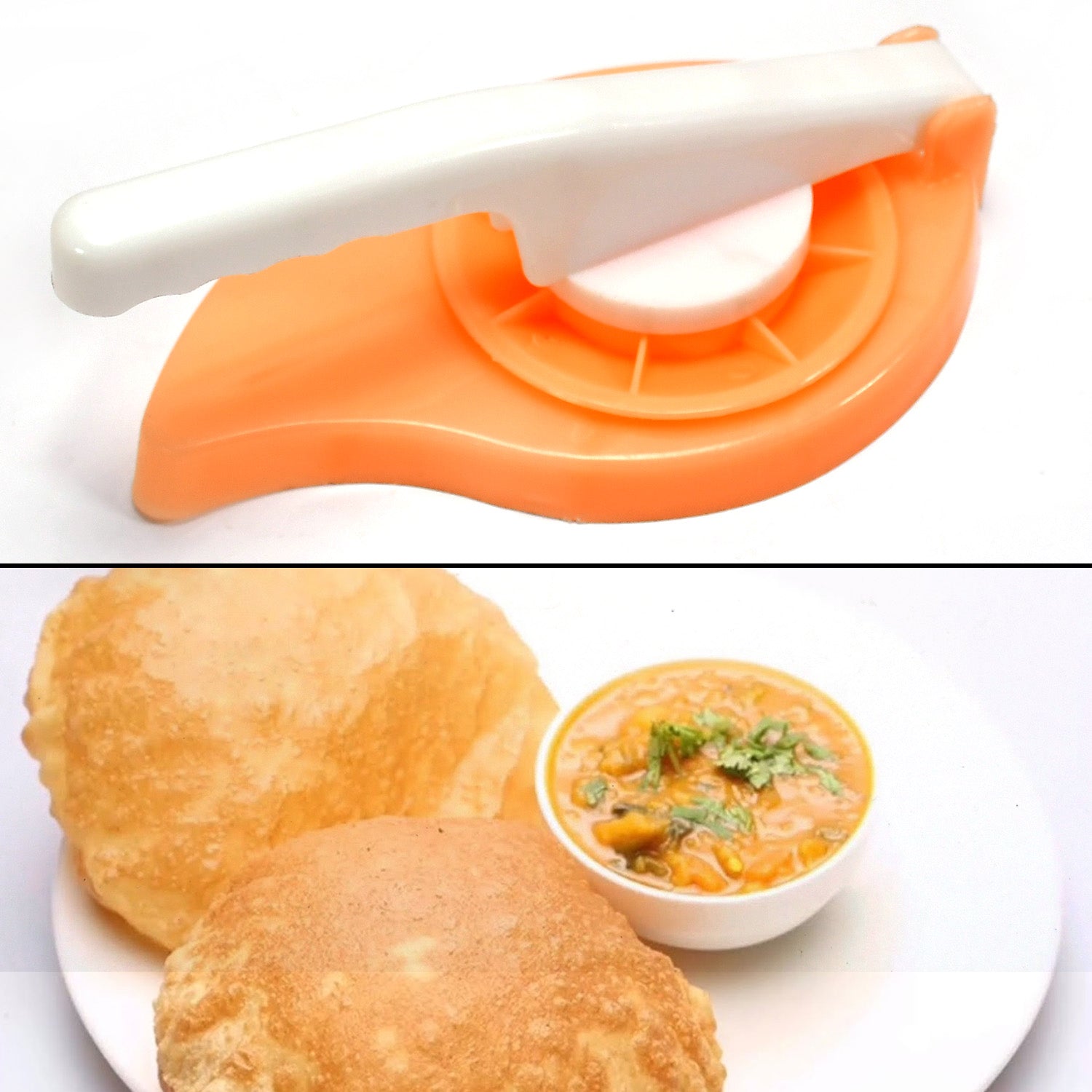 Puri Chapati Press Machine Plastic For Kitchen Use ( 1 pcs ) - Discount Karo