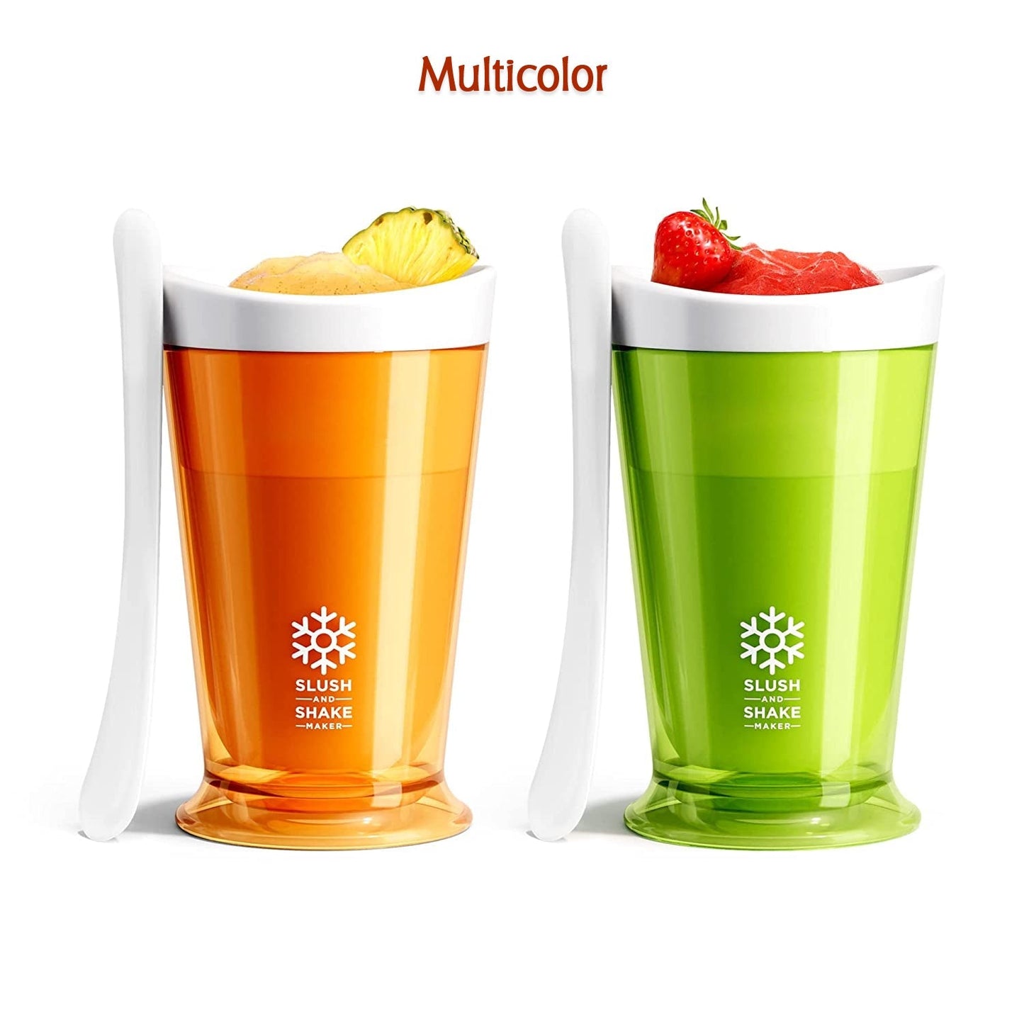 6820 Slush and Shake Maker, Compact Make and Serve Cup with Freezer Core Creates Single-serving Smoothies, Slushies and Milkshakes in Minutes, BPA-free, Gift Box. 