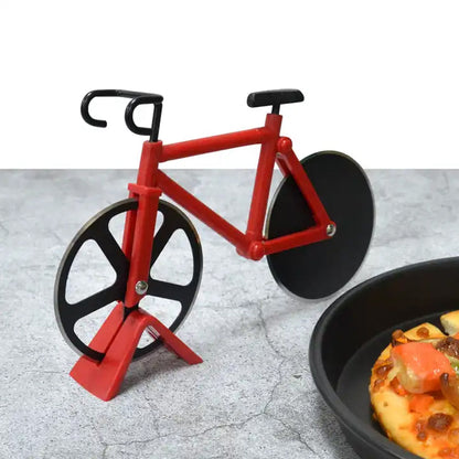 Bicycle Pizza Cutter (1 Pc): Stainless Steel, Unbreakable Handle - Discount Karo