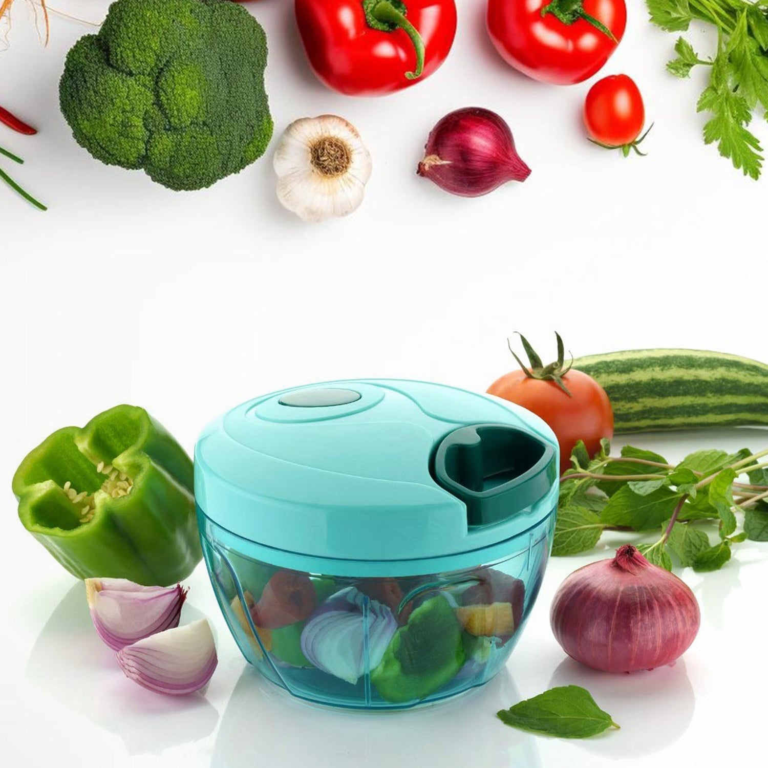 Effortless Chopping: Manual Food Chopper (Compact & Powerful) - Discount Karo