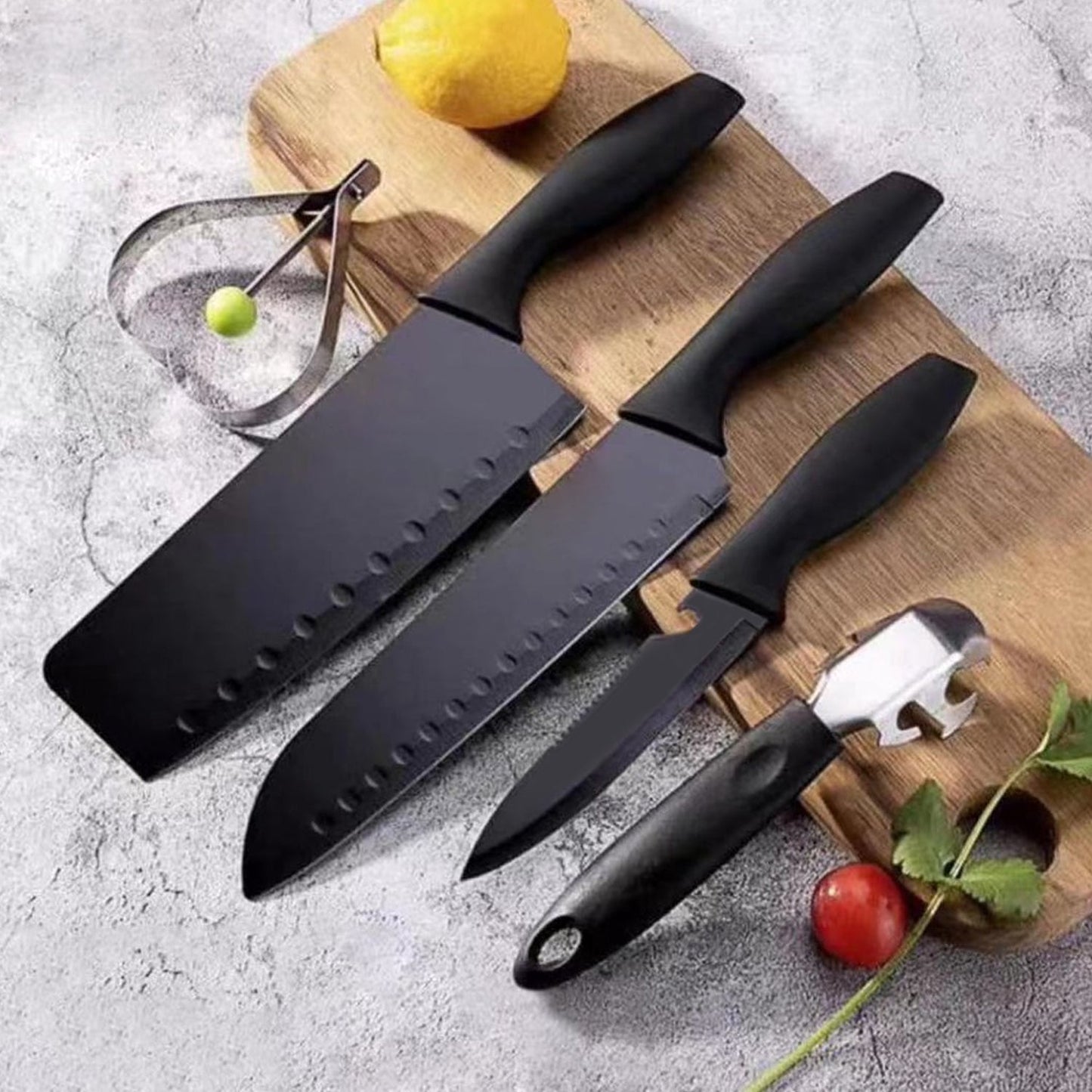 5910 5-Piece Forged Kitchen Chef Cutlery Stainless Steel Knife Set, Chopping Knife, Chef Knife, Utility Knife, Butcher Knife (5pc) 