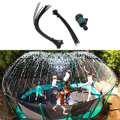 Trampoline Sprinkler for Kids - Outdoor Trampoline Water Sprinkler for Kids and Adults, Trampoline Accessories Sprinkler 39ft Long for Water Play, Games, and Summer Fun in Yards (39ft) - Discount Karo