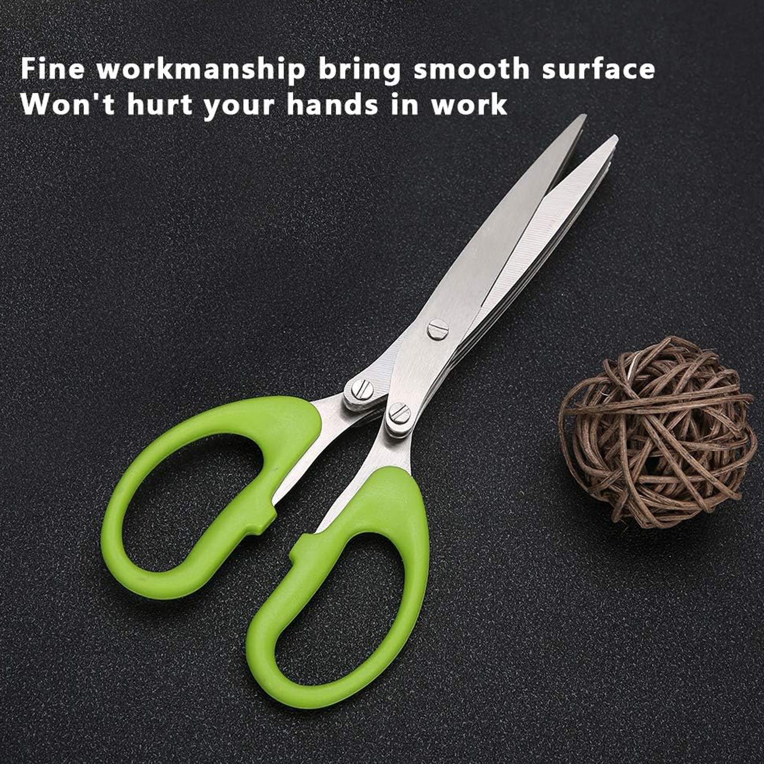 Multifunction Vegetable Stainless Steel Herbs Scissor with 3 Blades - Discount Karo