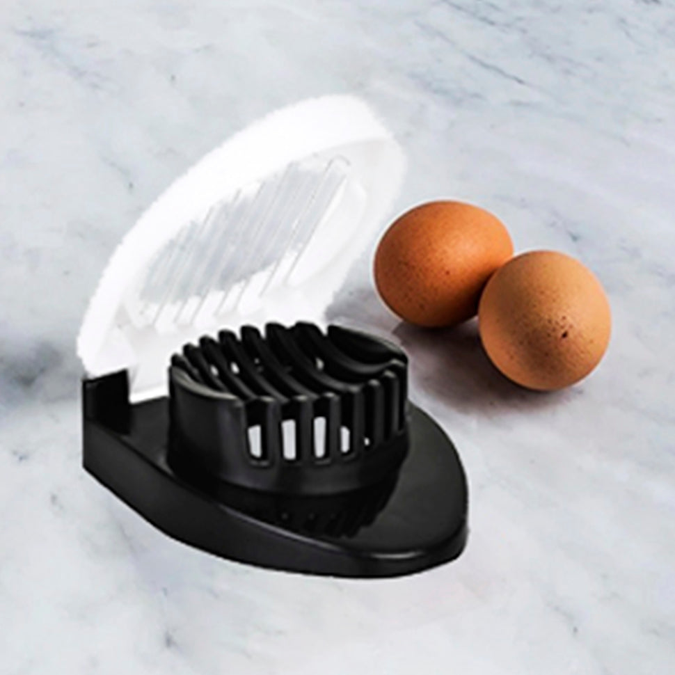 2129 Oval Shape Plastic Multi Purpose Egg Cutter/Slicer with Stainless Steel Wires 