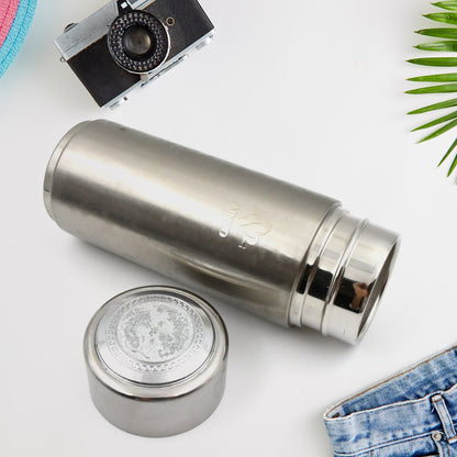 Hot and Cold Stainless Steel Thermos Water Bottle Easy to Carry | Rust & Leak Proof | Tea | Coffee | Office| Gym | Home (350ml) - Discount Karo