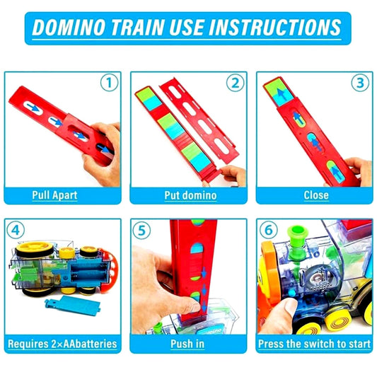 Play Game Transparent Funny Train Engine with Blocks Set 60 Blocks Toy with Music and Lights Automatic Blocks Toy Train Set for Kids ( Batteries not included) - Discount Karo